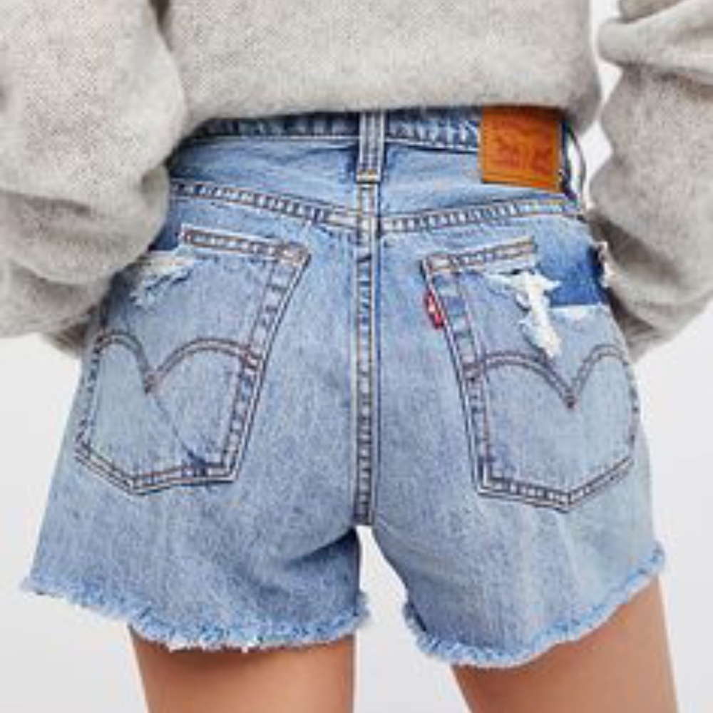 Levi's High-Rise Wedgie Cutoff Shorts